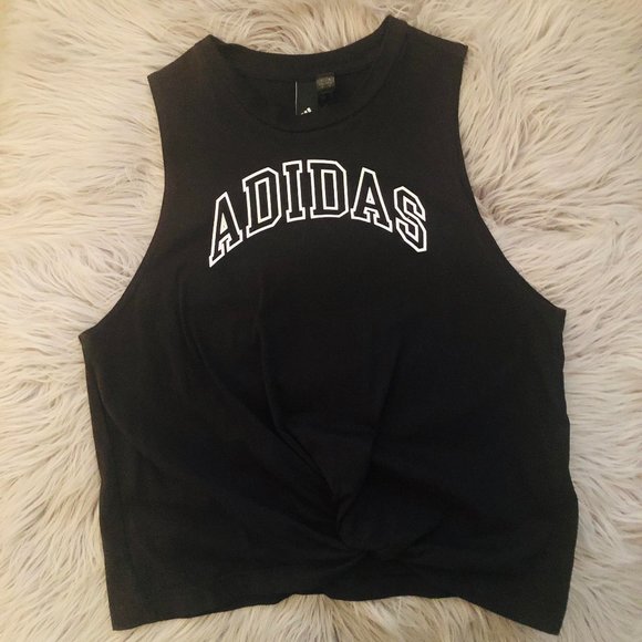 adidas Tops - Adidas Knot Front Muscle Tank Top Size Small